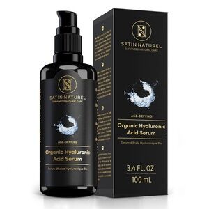 Satin Naturel Age-Defying Organic Hyaluronic Acid Serum For Wrinkles 100mL NEW